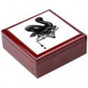 Boîte à bijoux Cygne noir