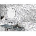 Carrelage sol et mur en grès cérame motif 3D Fleur Tropicale 